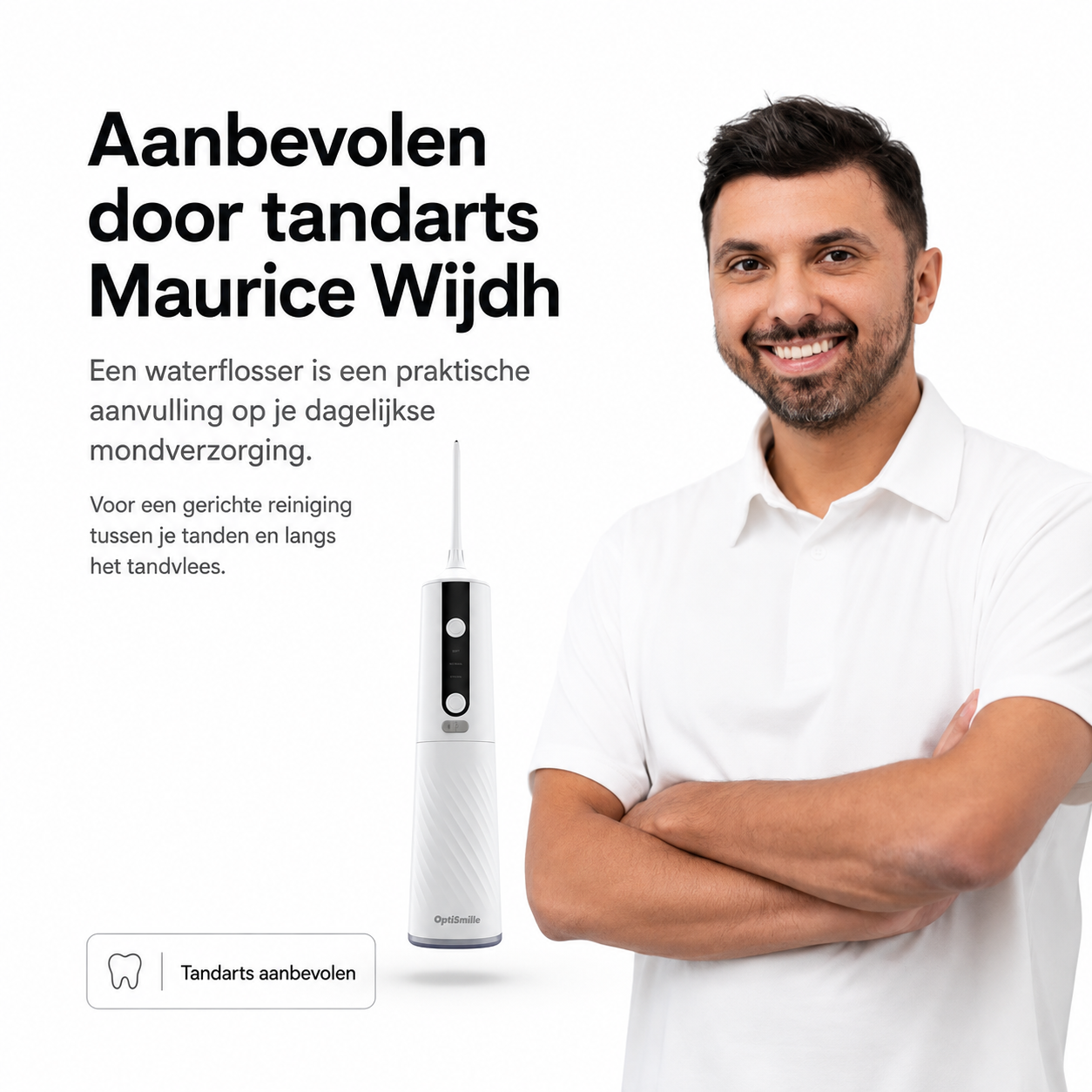 tandarts aanbevolen waterflosser